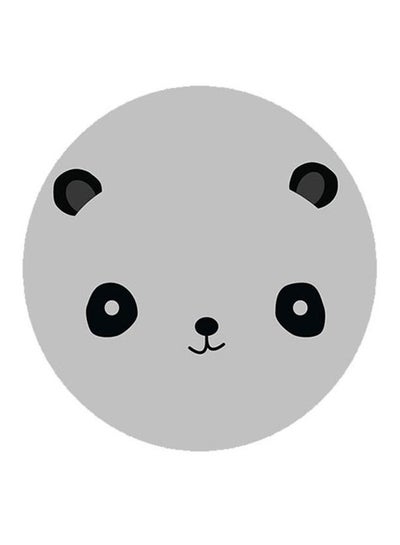 Buy Panda Printed Pin Badge White/Black in Saudi Arabia