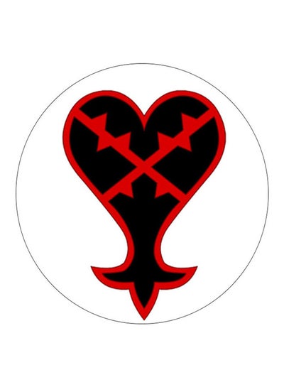 Buy Kingdom Hearts Printed Pin White/Red/Black in Saudi Arabia