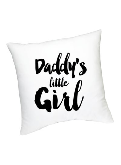 اشتري وسادة مطبوع عليها Daddy's Little Girl أبيض/أسود 45 سنتيمتر في الامارات