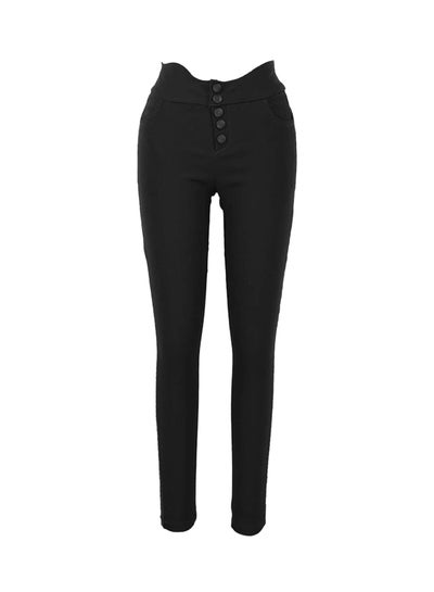 Buy High Waist Leggings Black in UAE