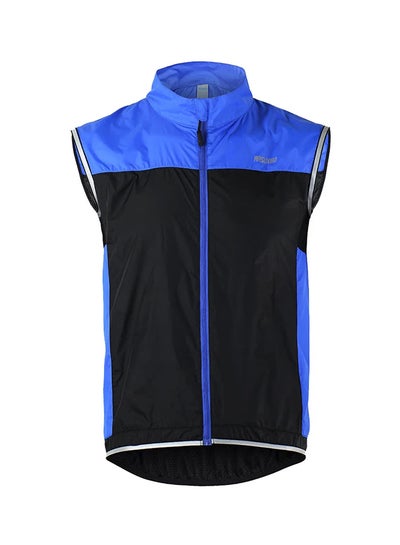 Buy Polyester Cycling Vest Blue in Saudi Arabia