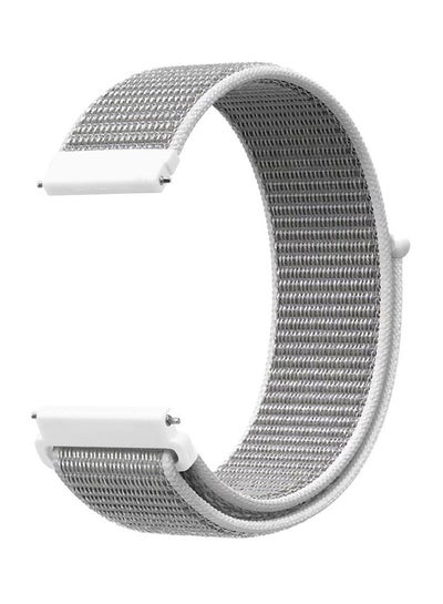 Buy Replacement Watch Band For Samsung Galaxy Watch/Gear S3 Frontier/Classic 46 mm Grey/White in Saudi Arabia