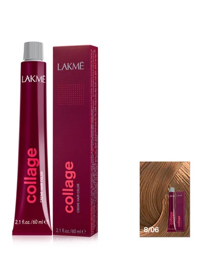 Buy Collage Hair Colour 8/06 Warm Light Blonde 60ml in Saudi Arabia