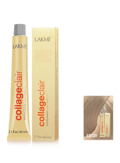 Buy Collage Clair Hair Colour 12/20 Blond 60ml in Saudi Arabia