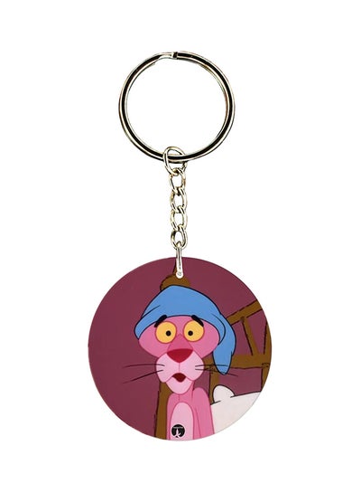 Buy Pink Panther Printed Keychain Pink/Blue/Brown in Saudi Arabia