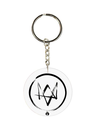 Buy Watch Dogs Logo Keychain White/Black in Saudi Arabia