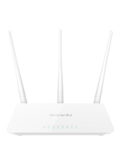 Buy F3 Wireless Router 300Mbps/2.4G Wi-Fi/Three 5dBi Antennas CN-Plug 300 Mbps White in Egypt