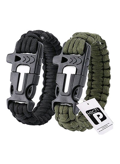 Buy 2-Piece Survival Bracelet Set 10inch in UAE