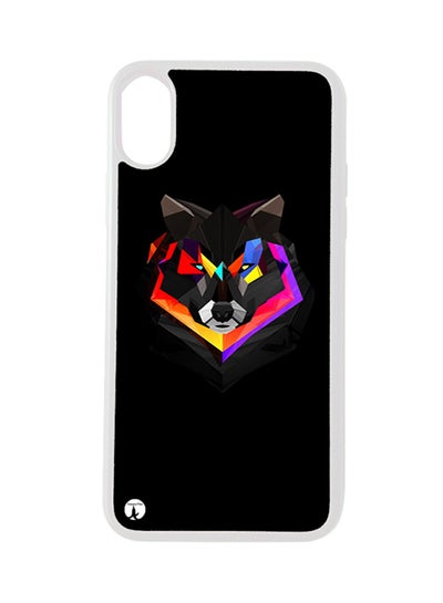 Buy Protective Case Cover For Apple iPhone XS Max A Wolf (White Bumper) in Saudi Arabia