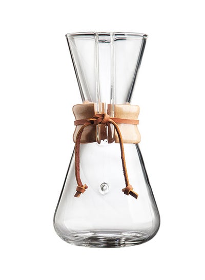 Buy 3 Cup Classic Coffeemaker Clear 8.25x3inch in Saudi Arabia