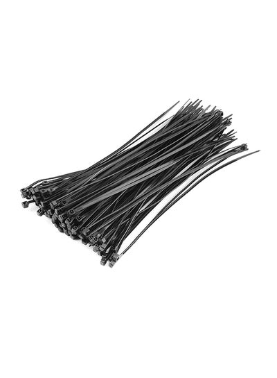 Buy 100-Piece Multipurpose Cable Ties Set Black 200x3mm in UAE