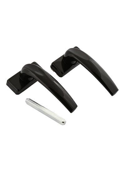 اشتري 2-Piece Aluminium Door Handle أسود 13 سنتيمتر في الامارات