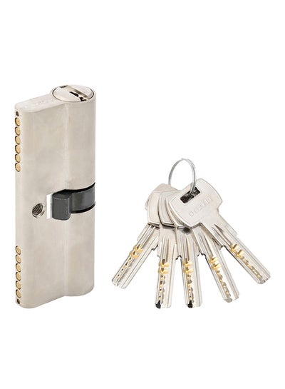 Buy Cylindrical Door Lock Silver/Gold/Black 60mm in Saudi Arabia