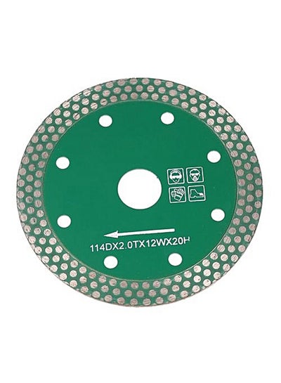 Buy Dry Cutting Diamond Saw Blade With 8 Cooling Holes Green in UAE