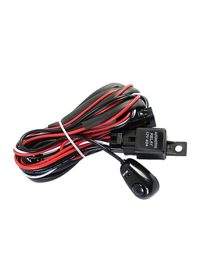 Buy Professional Wiring Harness Kit  With Fuse Relay Black in UAE