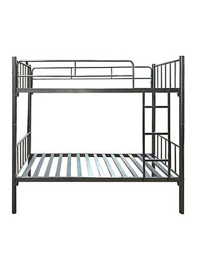 Buy Detachable Bunk Bed With 2 Medicated Mattresses Grey in UAE