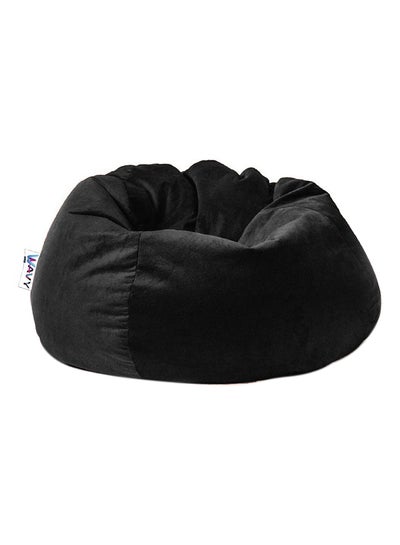 Buy Velvet Bean Bag Black in UAE