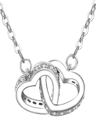 Buy 925 Sterling Silver Heart Shape Pendant Necklace in Saudi Arabia