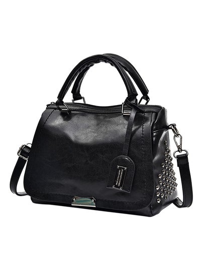 Buy Polyester Shoulder Bag Black in UAE