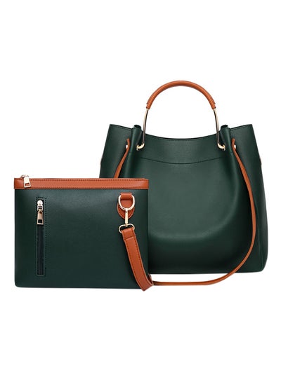 Buy 2-Piece Composite Bag Set Green in UAE