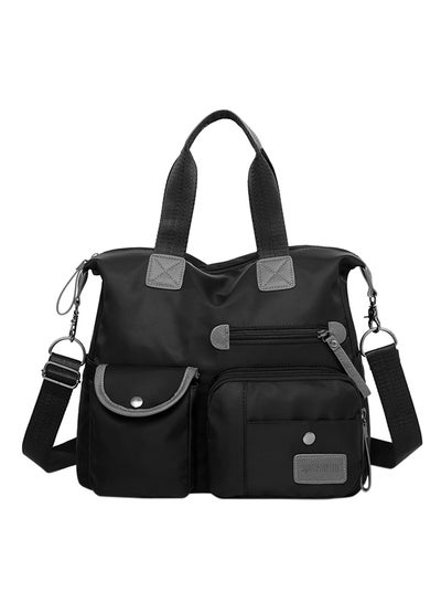 Buy Canvas Shoulder Bag Black in Saudi Arabia