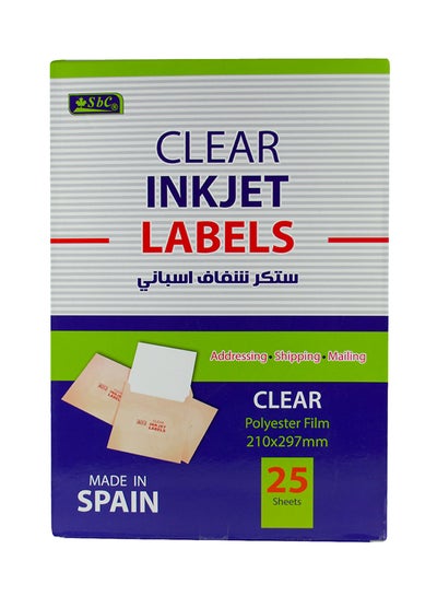 Buy 25 Sheets Inkjet Labels in Saudi Arabia