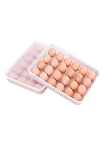 Buy Refrigerator DumplingFood Storage Box Eg Storage Box Transparent 31x23.5x8centimeter in Saudi Arabia