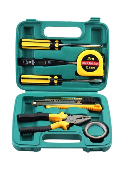 Buy 8-Piece Repairing Tool Set With Case Green in UAE