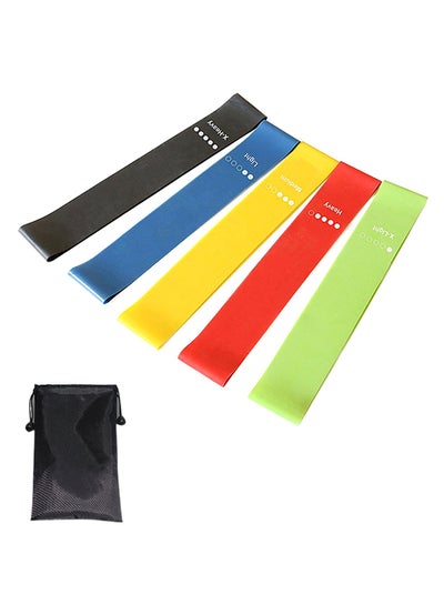 Buy 5-Piece Exercise Band Set 16cm in Egypt