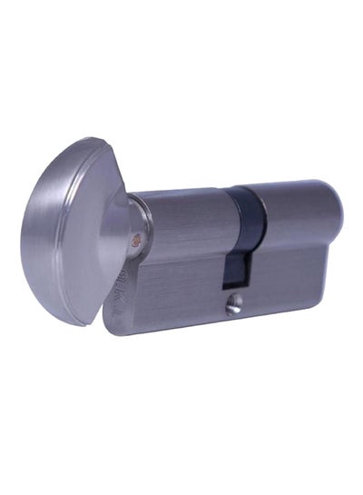 Buy Cylinder Door Lock Silver/Black 70mm in Saudi Arabia