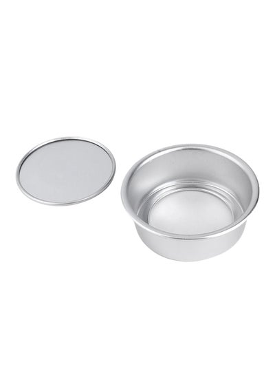 Buy Cake Mould With Detachable Bottom Silver 11.5x11.5x4.5centimeter in UAE