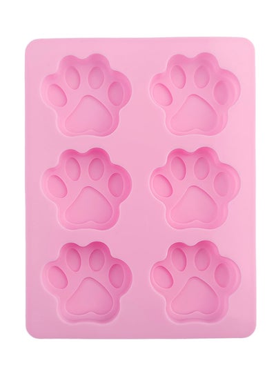 اشتري Dog Foot Print Cake Mould لون وردي 18x14 سنتيمتر في الامارات