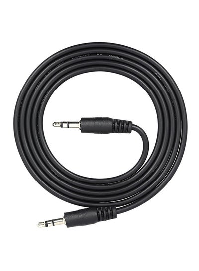 Buy Male To Male AUX Cable Black/Silver in Egypt