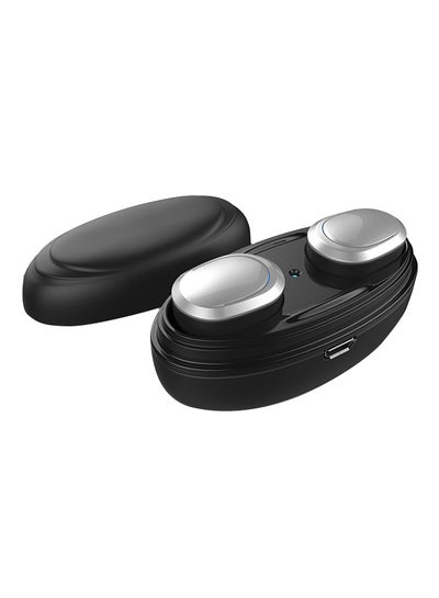 Buy T12 Bluetooth In-Ear Headphones With Mic Silver/Black in UAE