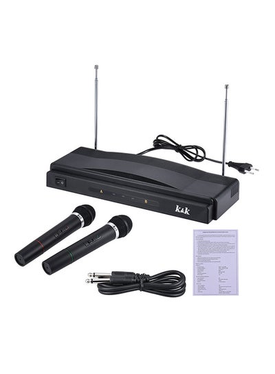 اشتري Wireless Microphone System Kit أسود في الامارات