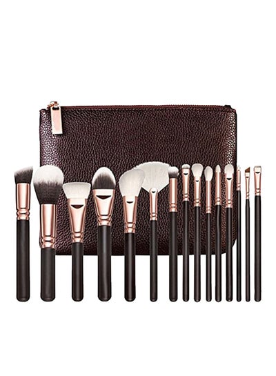 Buy Professional Make-Up Brush Set RoseGold/Black in UAE