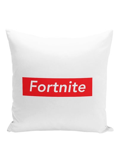 اشتري Fortnite Supreme Style Printed Cushion أبيض/أحمر 16x16 بوصة في الامارات