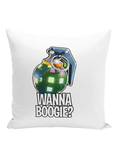 اشتري Fortnite Wanna Boogie Printed Cushion أبيض/أخضر/أزرق 16x16 بوصة في الامارات