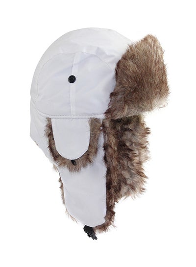 Buy Bomber Headwear With Ear Flaps White in Saudi Arabia