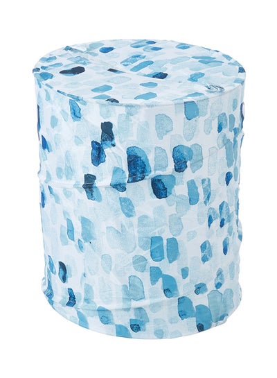 اشتري Breeze Printed Foldable Laundry Hamper Blue/White 55x42 centimeter في الامارات