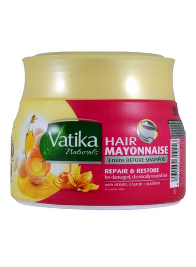 Buy Vatika Repair & Restore Hair Mayonnaise | With Honey, Castor & Marrow | For Damaged & Chemically Treated Hair 500.0ml in Egypt