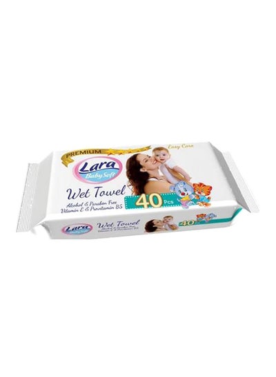 Buy Soft Premium Wet Towel, Count 40 in Egypt