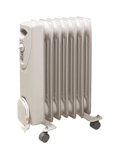 Buy 7 Fin Oil Heater 1500W Jac 327 White in Egypt