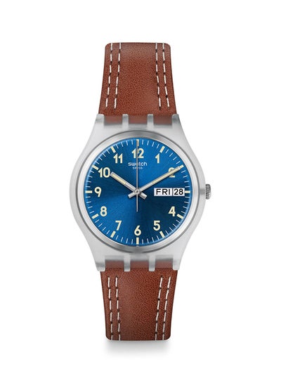 Buy Men's Leather Analog Wrist Watch GE709 in Egypt