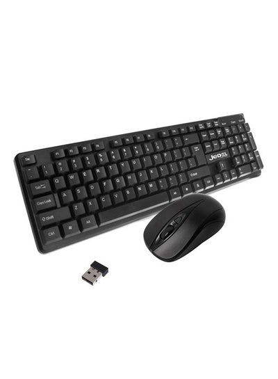 Buy Fashion Wireless Keyboard And Mouse Set 2.4G Black in Egypt