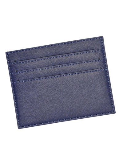 Buy 2 Sides Opening PU Slim Card Holder Dark Blue in UAE