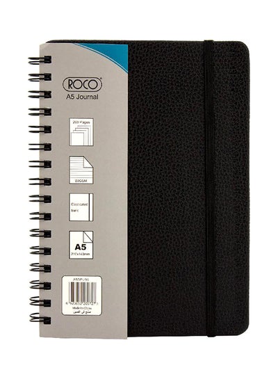 Buy A5 Journal Notebook Black/Grey in Saudi Arabia