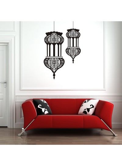 Buy Arabic Lamp Shades Wall Sticker Black 60x85centimeter in Saudi Arabia