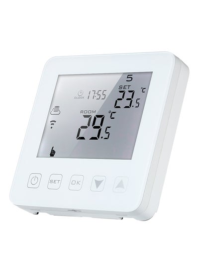 اشتري 16A Programmable Electric Heating Touch Screen Thermostat أبيض في الامارات