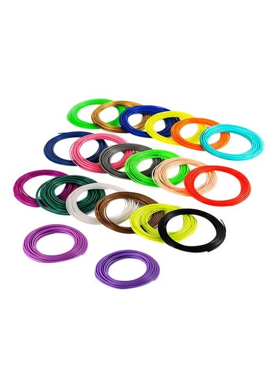 Buy 20-Piece 3D Pen Filament Multicolour in UAE